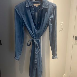 Effortless Chambray Shirtdress